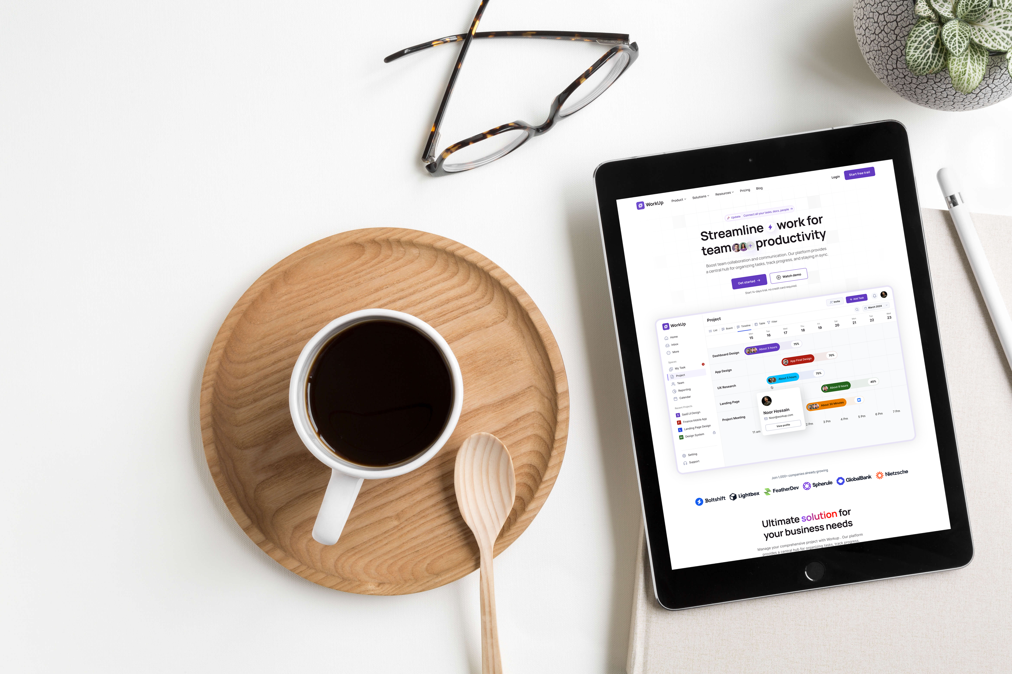 Example of Website UI/UX Design (Saa S)
